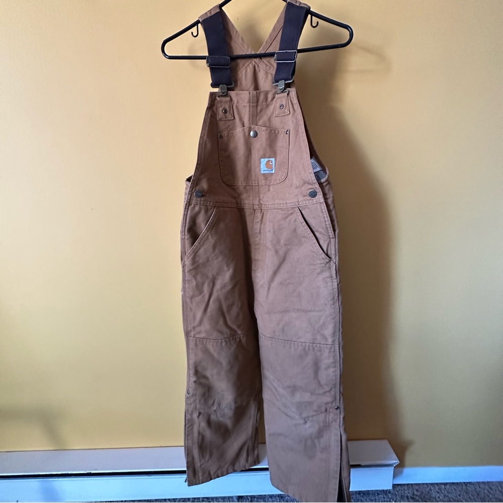Next to New Youth Carhartt Lined Overalls